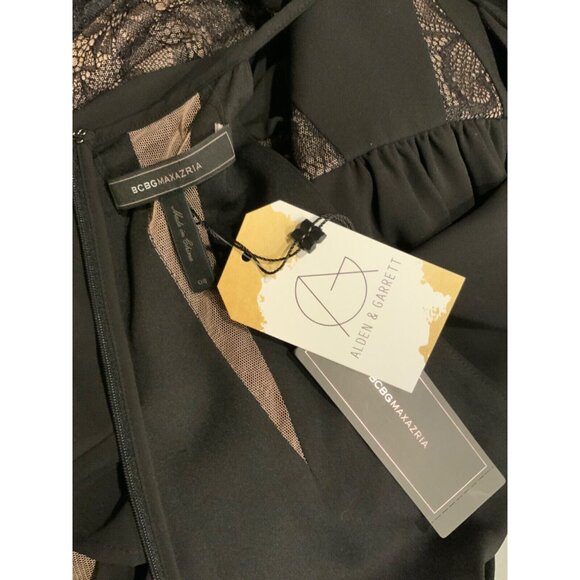 BCBG Max Azria Teena Black Lace Mini Sleeveless Dress, Size 8, NWT! - Picture 7 of 7